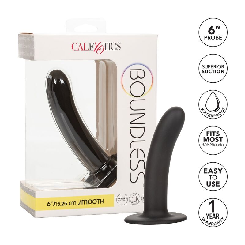 CALEXOTICS - BOUNDLESS DILDO LISO 15.25 CM COMPATIBLE CON ARNÉS-CALEXOTICS-Noxtic