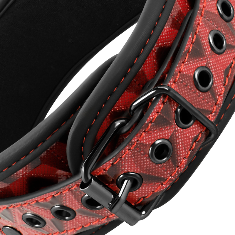 BEGME Collar Red Edition – Cuero Vegano Con Forro De Neopreno Para Comodidad Y Estilo
