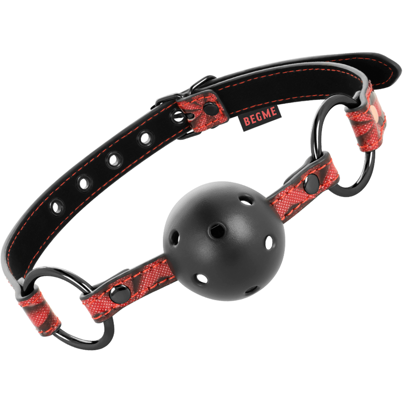 Comprar BEGME Mordaza Vegan Roja – Diseño Ajustable Para Comodidad Durante Juegos-Noxtic