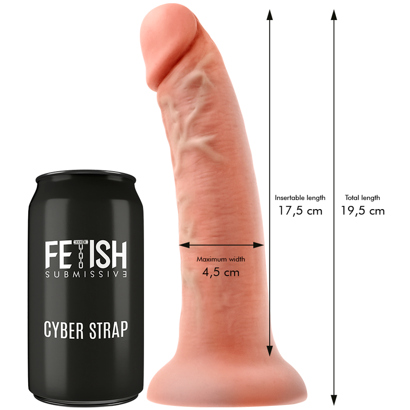 FETISH SUBMISSIVE CYBER STRAP - HARNESS WITH DILDO REMOTE CONTROL WATCHME TECHNOLOGY M