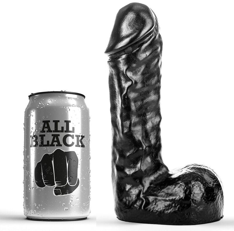 Comprar All Black Dong 19 Cm – Juguete Erótico De PVC Hipoalergénico Para Placer Personal-Noxtic