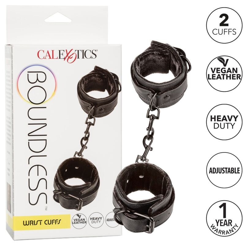 Comprar CALEXOTICS Boundless Wrist Cuffs – Esposas Elegantes Para Aventura Y Comodidad-Noxtic