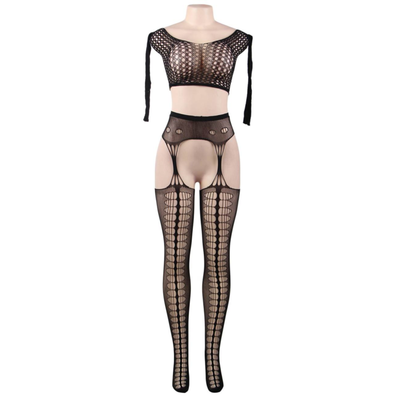 Comprar QUEEN LINGERIE Bodystocking Manga Larga – Lencería Elegante Con Comodidad Sensual-Noxtic