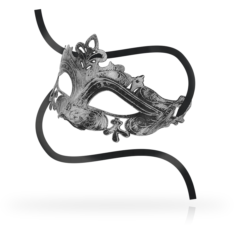 Maschera veneziana in argento OHMAMA - Design elegante per aggiungere mistero ai tuoi giochi