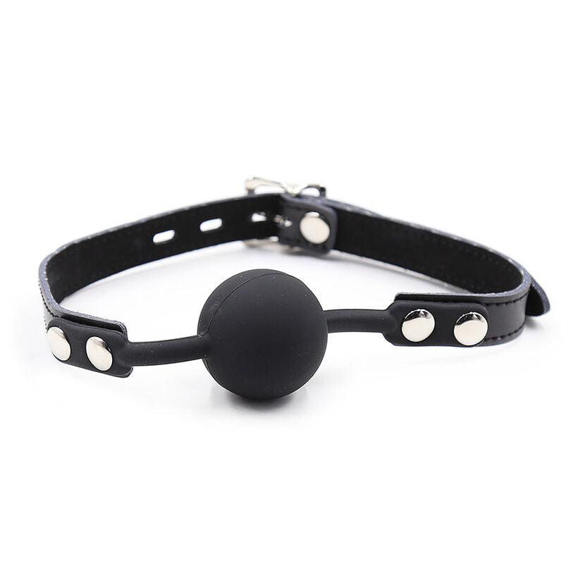 Comprar OHMAMA FETISH Mordaza Silicona Con Correa Piel – Diseño Confortable Para Placer Sensorial-Noxtic