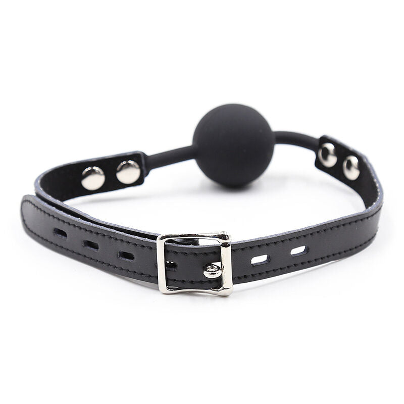 Comprar OHMAMA FETISH Mordaza Silicona Con Correa Piel – Diseño Confortable Para Placer Sensorial-Noxtic