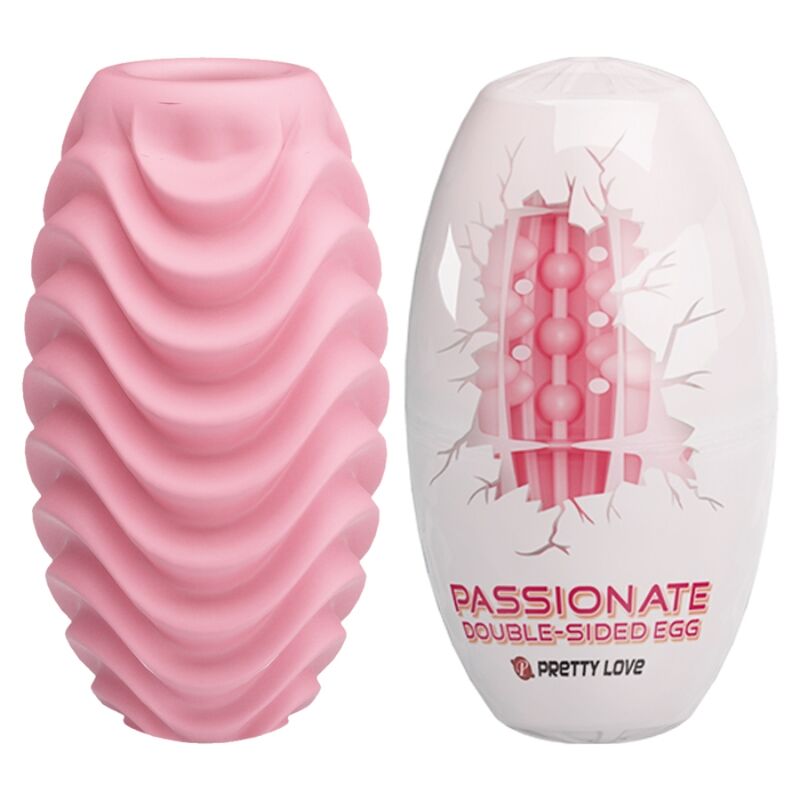 Comprar PRETTY LOVE Huevo Masturbador Doble Cara Rosa – Estimulador Con Textura Innovadora Para Sensaciones Únicas-Noxtic