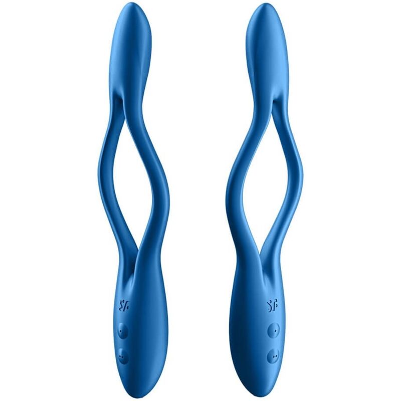 Comprar SATISFYER Elastic Game Azul – Vibrador Multi Funcional Con Dos Motores Potentes-Noxtic