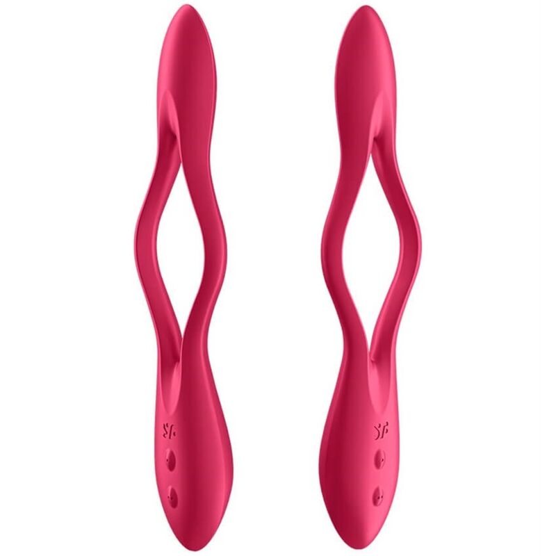 Satisfyer Elastic Joy Multivibrador Rojo – Vibrador Versátil Con Doble Motor Para Estimulación Personalizada