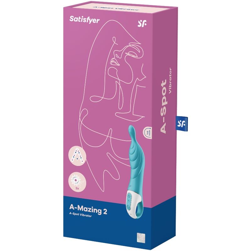 Satisfyer Amazing 2 Turquesa – Vibrador Recargable Con Diseño Ergonómico Para Estimulación Precisa