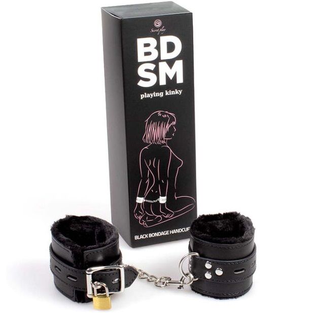 Comprar SECRETPLAY Esposas Negras – Accesorio Elegante Con Acolchado Para Comodidad Durante Tus Aventuras-Noxtic