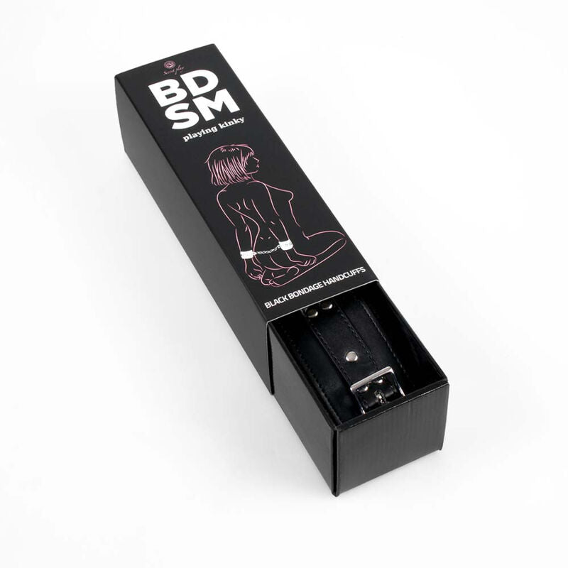 Comprar SECRETPLAY Esposas Negras – Accesorio Elegante Con Acolchado Para Comodidad Durante Tus Aventuras-Noxtic