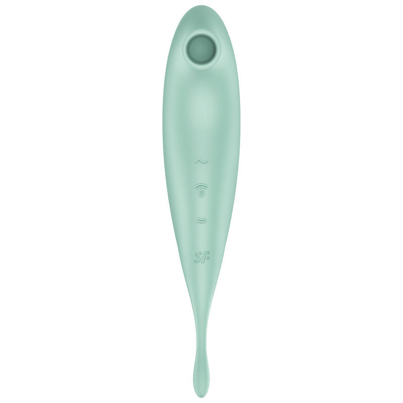 Satisfyer Twirling Pro Plus Verde – Vibratore ricaricabile con controllo tramite app