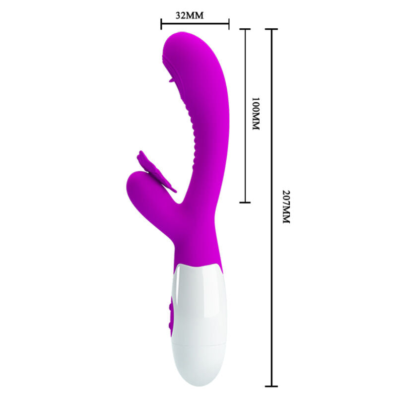 PRETTY LOVE Moth Licking Vibrador Lila – Diseño Ergonómico Con Múltiples Funciones