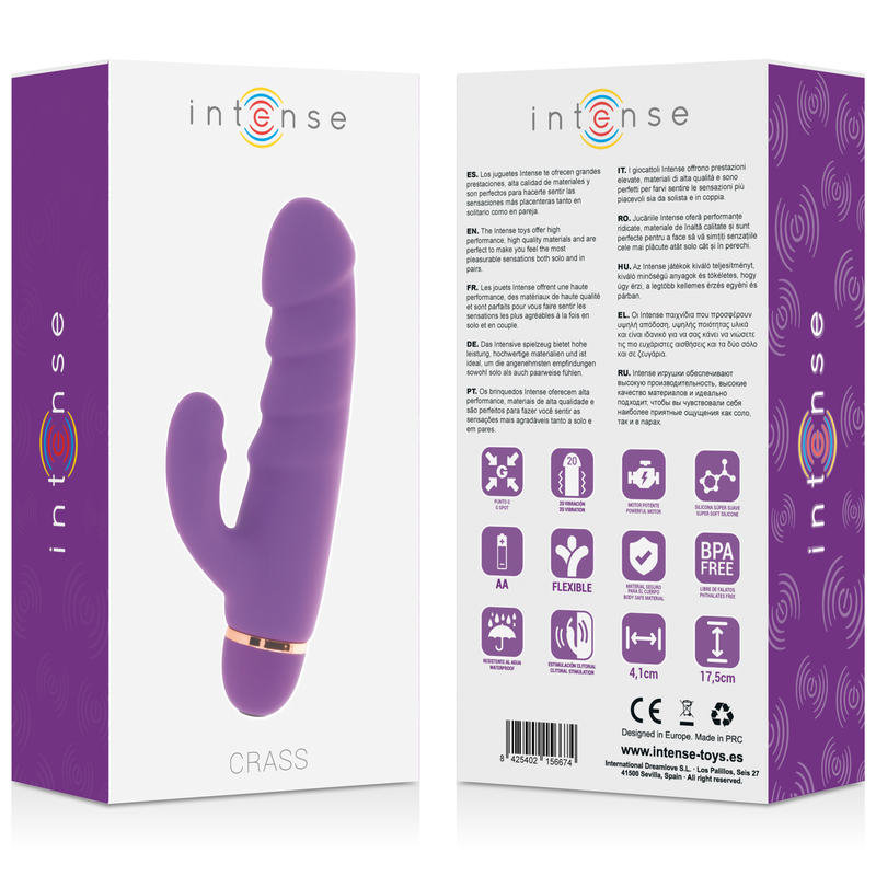 Comprar Intense Crass Vibrador Lila – Silicona Suave Con 20 Modos De Vibración-Noxtic