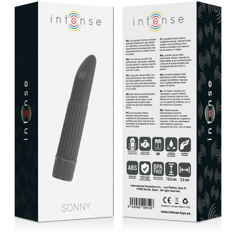 Comprar INTENSE Sonny Vibrador Negro – Diseño Curvo Para Identificar Zonas De Placer-Noxtic