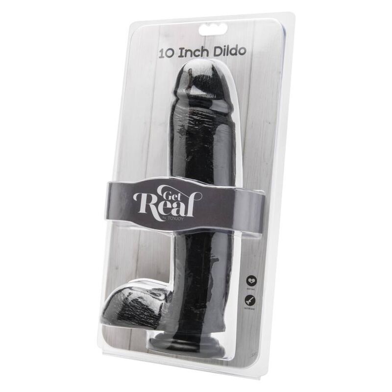 Comprar GET REAL Dildo 25 5 Cm Negro – Diseño Realista Para Placer Íntimo Confiable-Noxtic