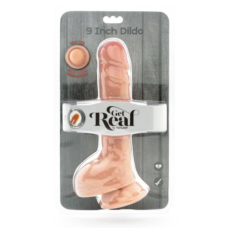 GET REAL Dildo a doppia densità da 25,5 cm – Design realistico per un'esperienza appagante