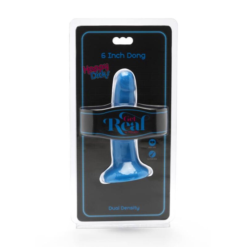 Get Real Happy Dicks Dong 12 Cm Azul – Juguete Erótico Con Diseño Realista Para Placer Auténtico