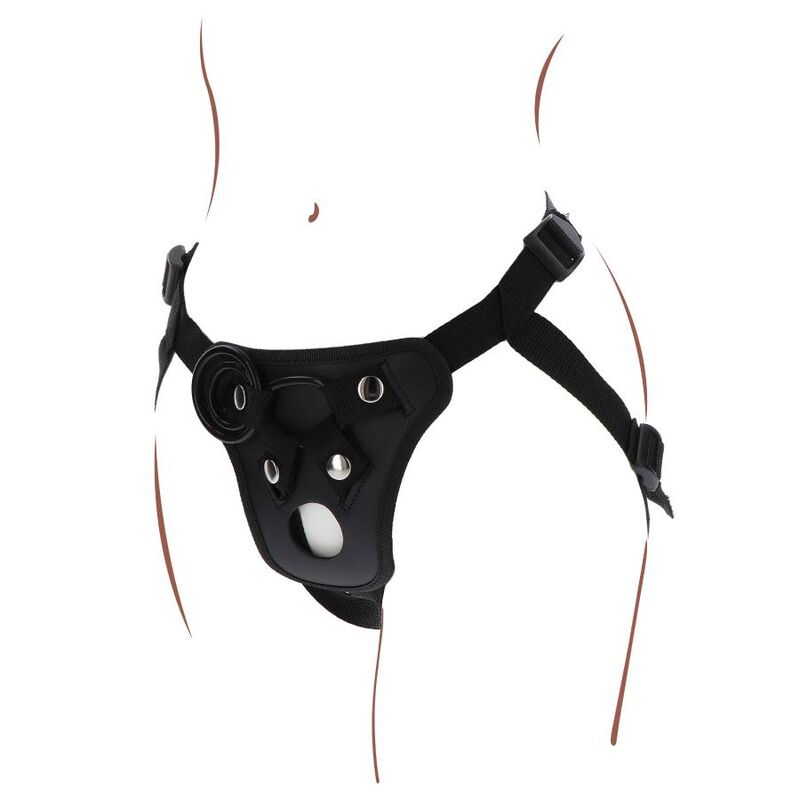 GET REAL - STRAP-ON PLEASURE HARNÉS NEGRO-GET REAL-Noxtic