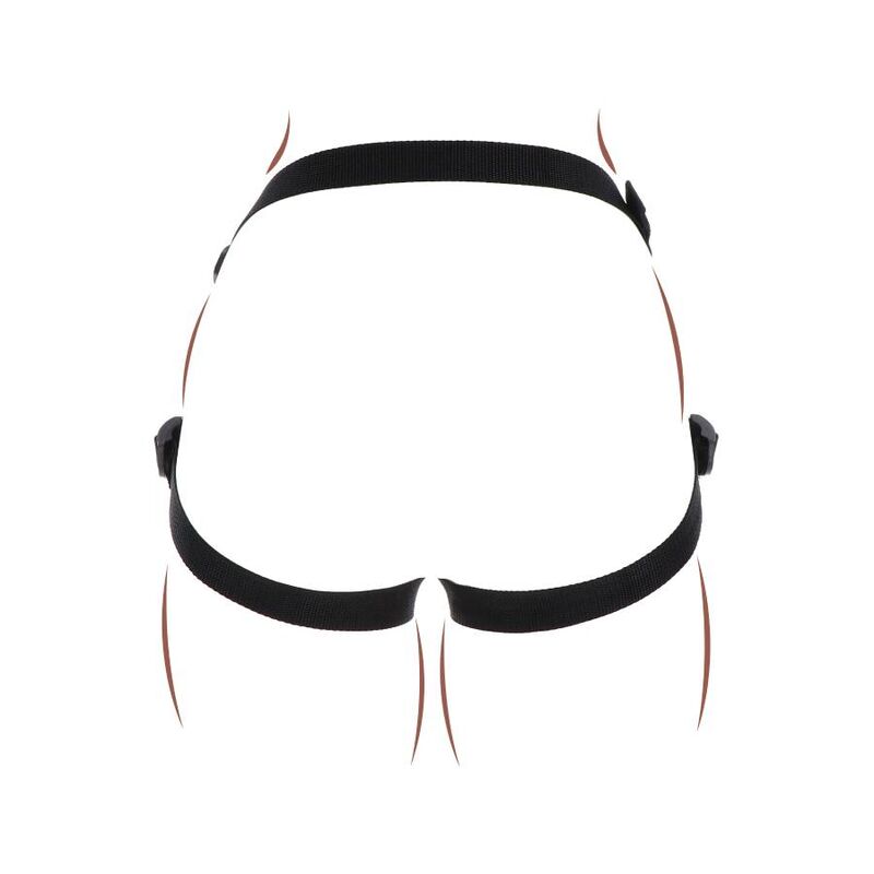 GET REAL - STRAP-ON PLEASURE HARNÉS NEGRO-GET REAL-Noxtic