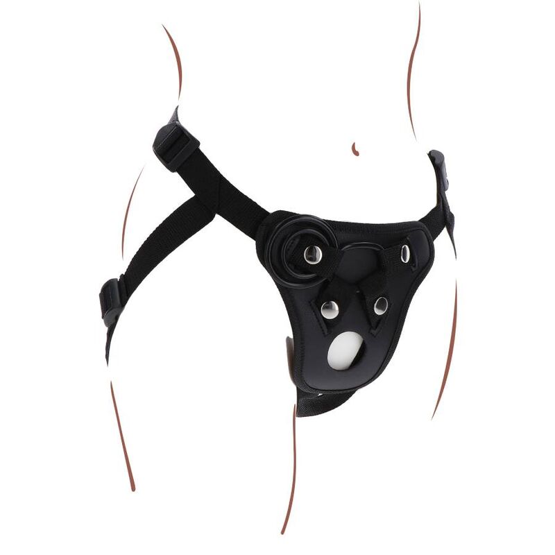 GET REAL - STRAP-ON PLEASURE HARNÉS NEGRO-GET REAL-Noxtic