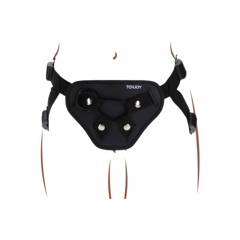 GET REAL - STRAP-ON DELUXE HARNÉS NEGRO-GET REAL-Noxtic