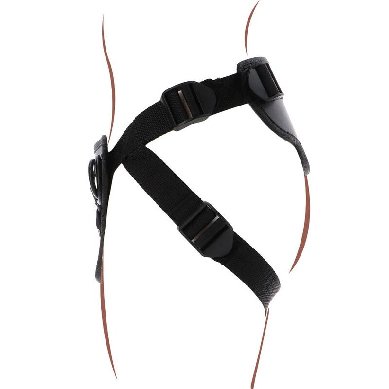 GET REAL - STRAP-ON DELUXE HARNÉS NEGRO-GET REAL-Noxtic