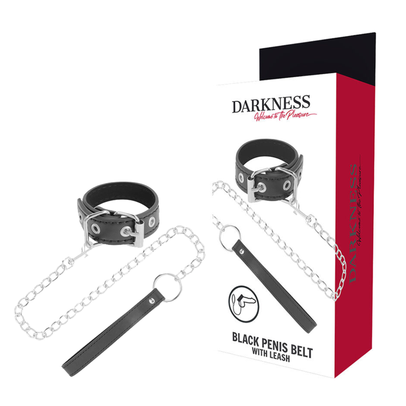 Comprar DARKNESS Anilla Con Correa – Juguete Erótico Para Mayor Control Y Placer Sensual-Noxtic