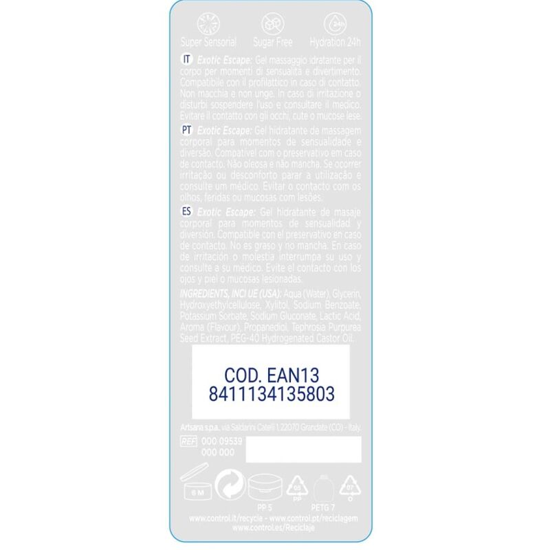 CONTROL - 2 IN 1 MASSAGE & PLEASURE EXOTIC 200 ML