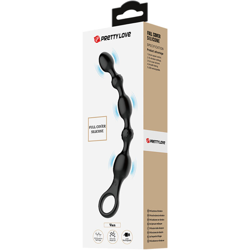 Pretty Love Van Bolas Anales – Juguete Recargable Con 10 Vibraciones Para Estimulación Intensa