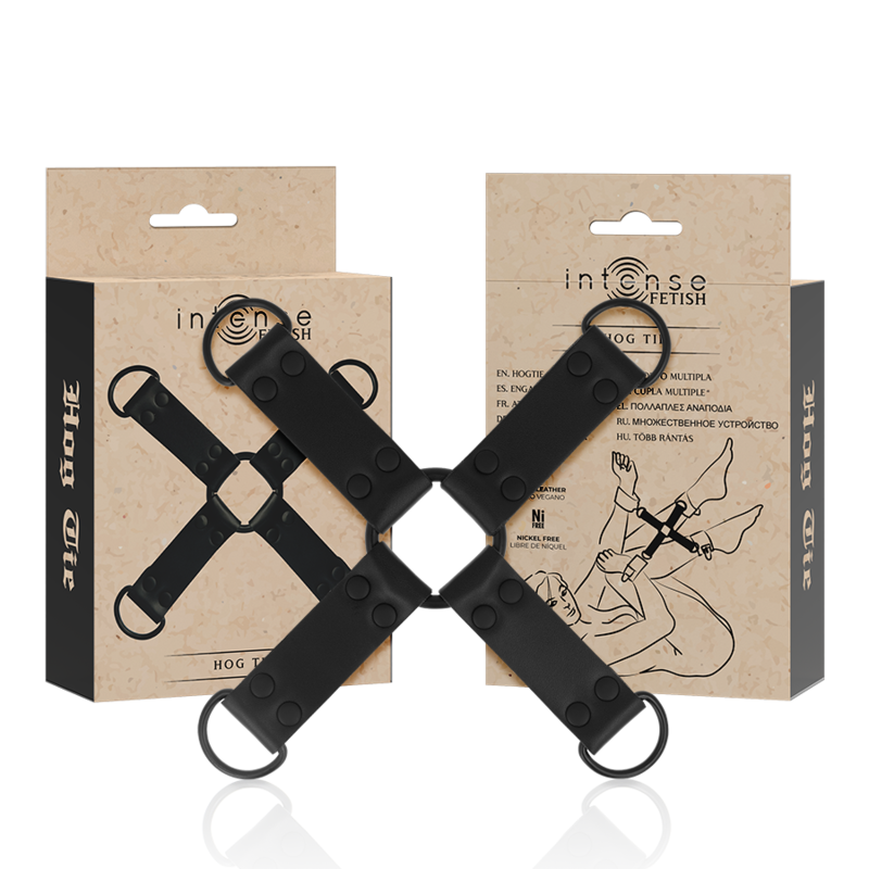 Comprar INTENSE Fetish Enganche Múltiple Para Manos Y Pies – Diseño Funcional En Cuero Vegano Para Experiencias Únicas-Noxtic