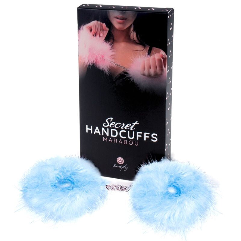 Comprar SECRETPLAY Esposas Azul Marabú – Diseño Elegante Con Toque Sensual Para Fantasías Divertidas-Noxtic