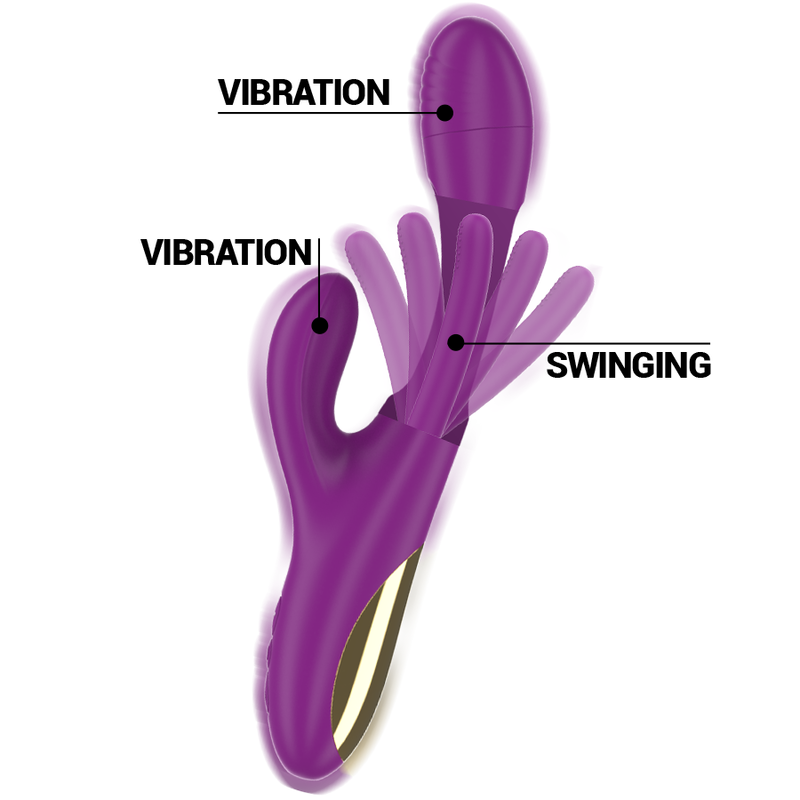 Vibratore multifunzione INTENSE Apolo Viola – Ricaricabile con 7 modalità di vibrazione e design elegante