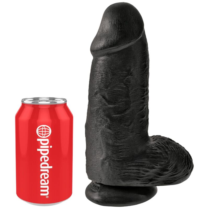 Comprar KING COCK Chubby 23 CM Negro – Juguete Erótico Realista Para Placer Auténtico-Noxtic
