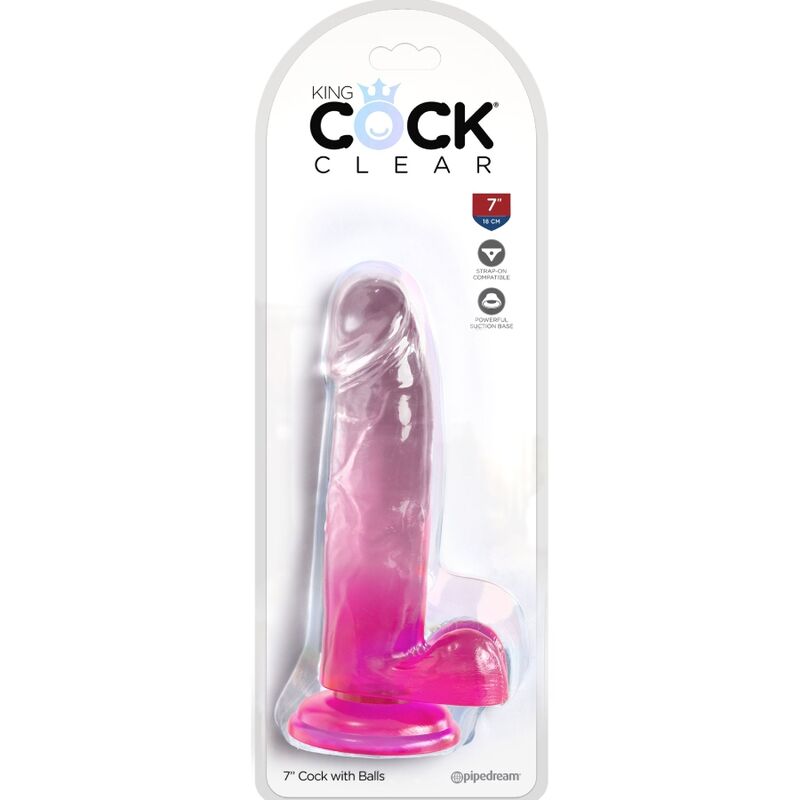 KING COCK Pene realistico con testicoli 15,2 cm Rosa – Design autentico per il piacere sensoriale