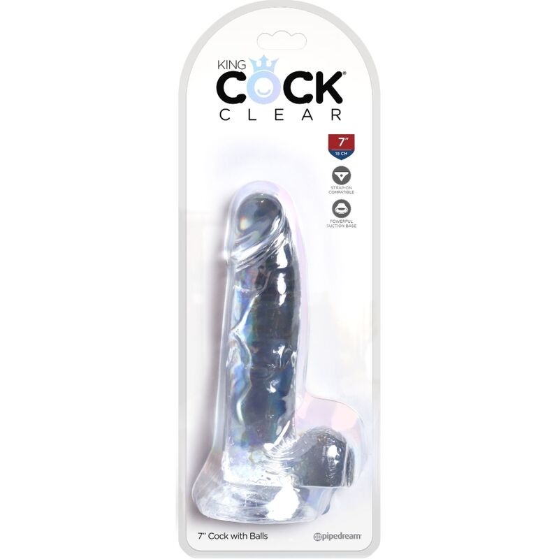 KING COCK Pene realistico trasparente 15,2 cm – Design moderno per un piacere confidenziale