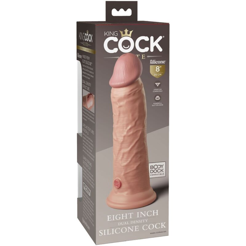 Comprar KING COCK Elite Dildo Realista 20.3 Cm – Silicona Médica De Alta Calidad Para Placer Intenso-Noxtic