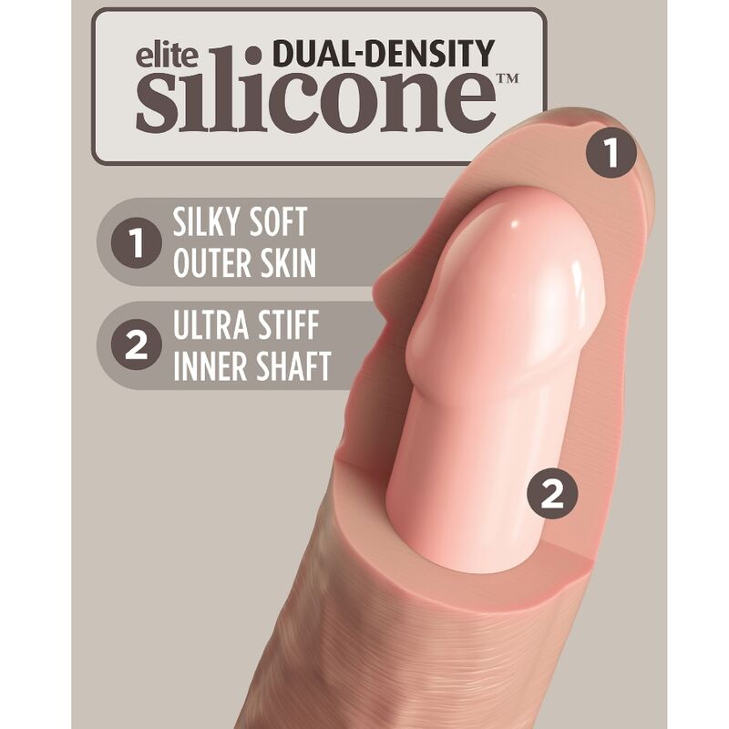 Comprar KING COCK Elite Dildo Realista 20.3 Cm – Silicona Médica De Alta Calidad Para Placer Intenso-Noxtic
