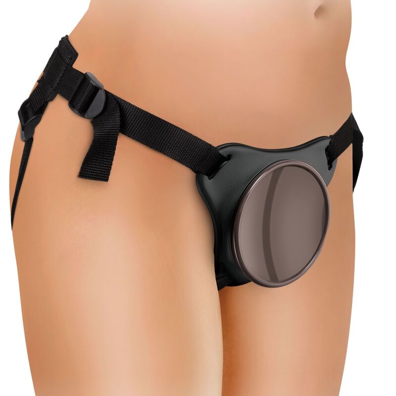 KING COCK - ELITE KIT DELUXE ADJUSTABLE HARNESS RING WITH TESTICLES & DILDO 20.3 CM