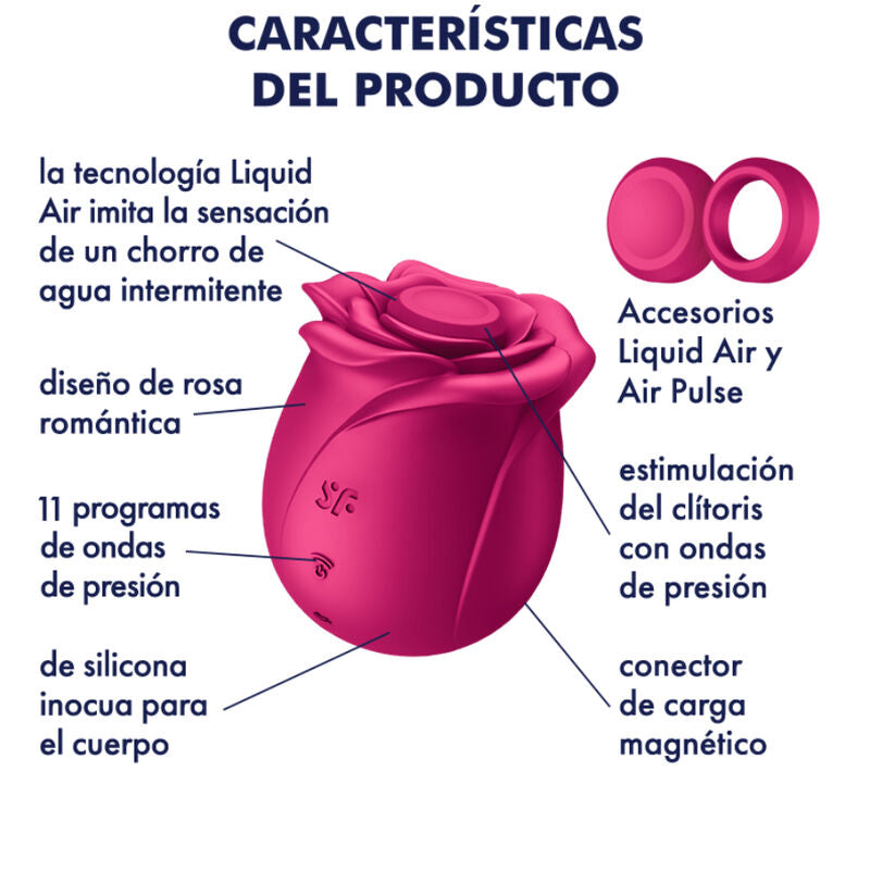 Comprar Satisfyer Air Pulse Pro 2 Classic Blossom – Vibrador Innovador Con Estimulación Aérea Confortable-Noxtic