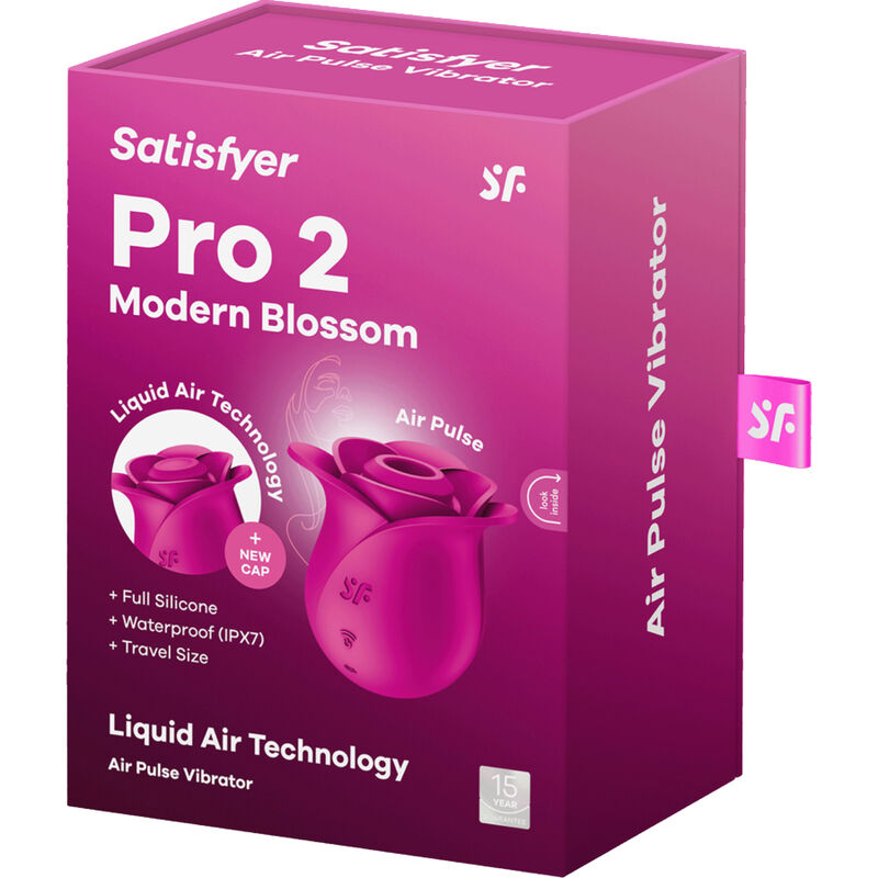 Comprar Satisfyer Air Pulse Pro 2 Modern Blossom – Vibrador Con Tecnología De Ondas De Presión Para Placer Innovador-Noxtic