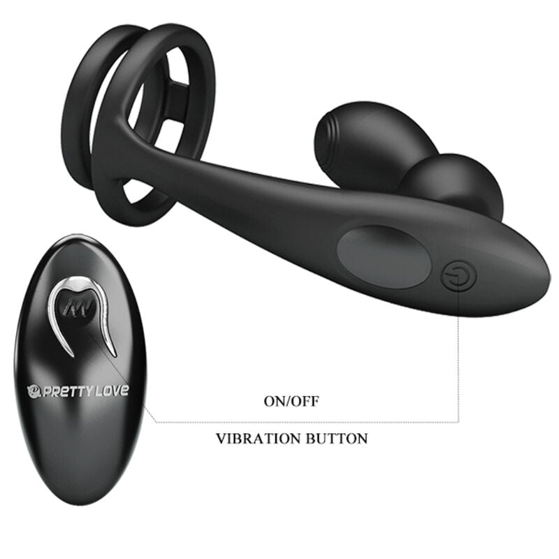 Comprar PRETTY LOVE Marshall Anillo Y Plug Anal Vibratorio – Experiencia Completa De Placer Con Control Remoto-Noxtic