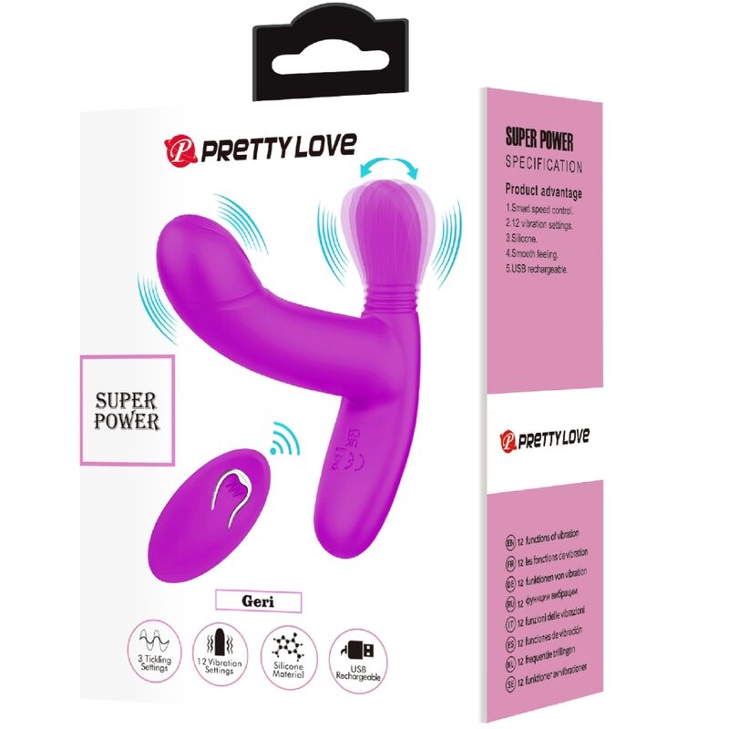 Comprar Pretty Love Geri Masajeador Clitoris Con Control Remoto Rosa – Diseño Curvado Para Placer Personalizado-Noxtic