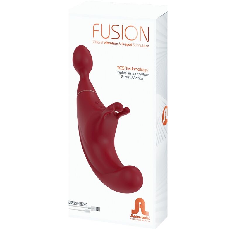 ADRIEN LASTIC - TRIPLE FUSION CLITORIS & G-SPOT STIMULATOR RED