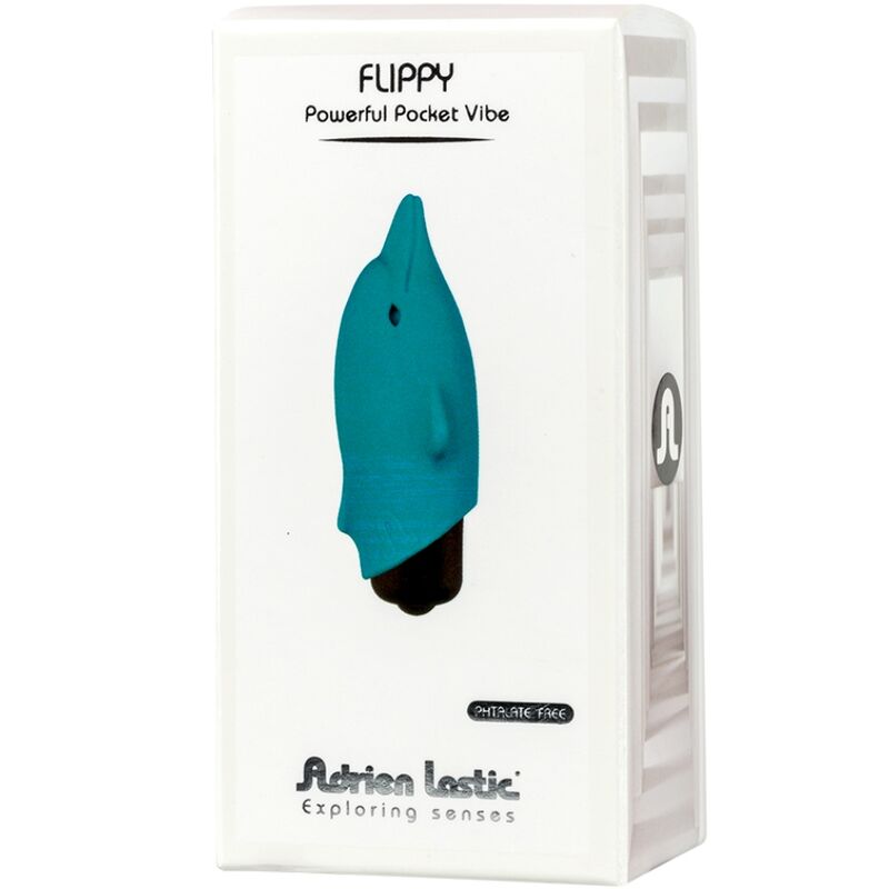 ADRIEN LASTIC Flippy Vibrador De Bolsillo Delfín – Diseño Compacto Para Placer Portátil