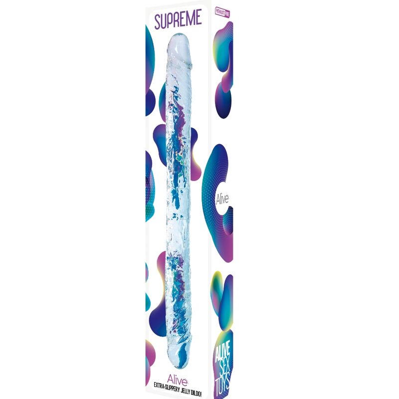 ALIVE Supreme Double Ended Trasparente 15" - Dildo Realistico per l'Esplorazione Sensoriale