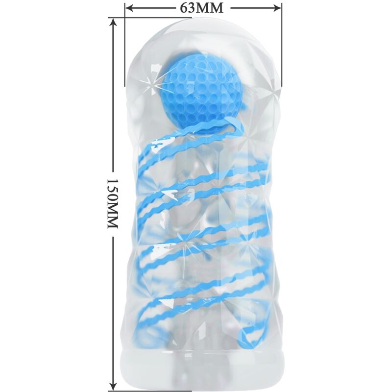 Comprar Pretty Love Masturbador Pequeño Con Espirales Azules – Diseño Compacto Para Exploración Sensual-Noxtic