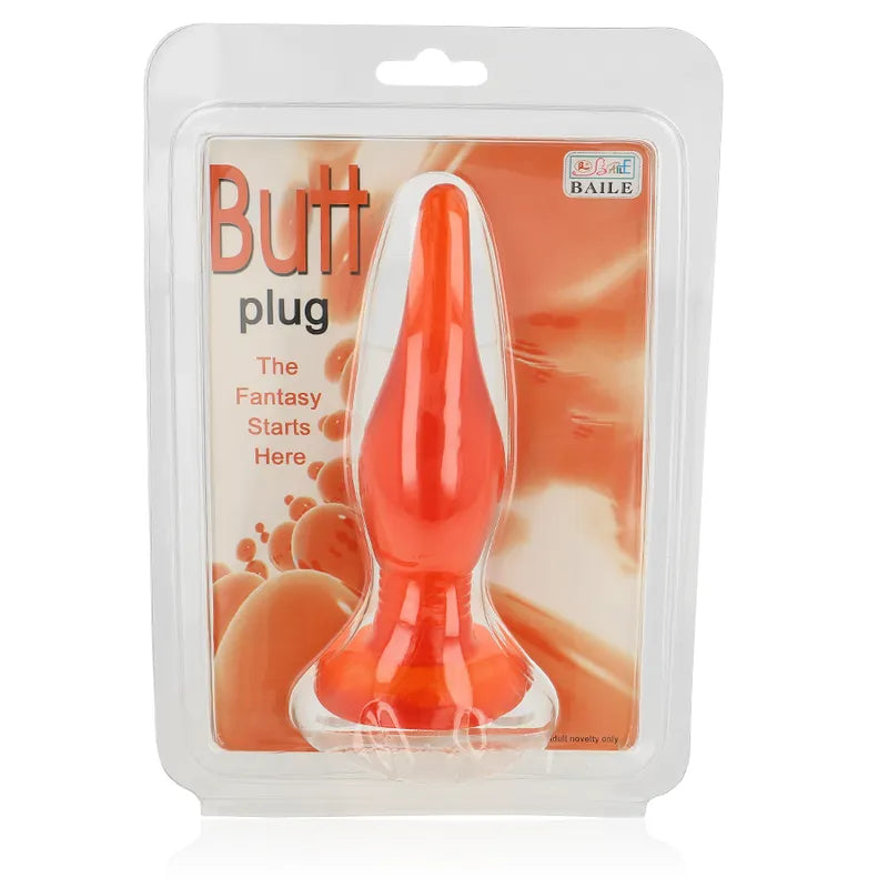 Comprar BAILE Plug Anal Tacto Suave Rojo 14.2 CM – Comodidad Con Ventosa Para Uso Manual-Noxtic
