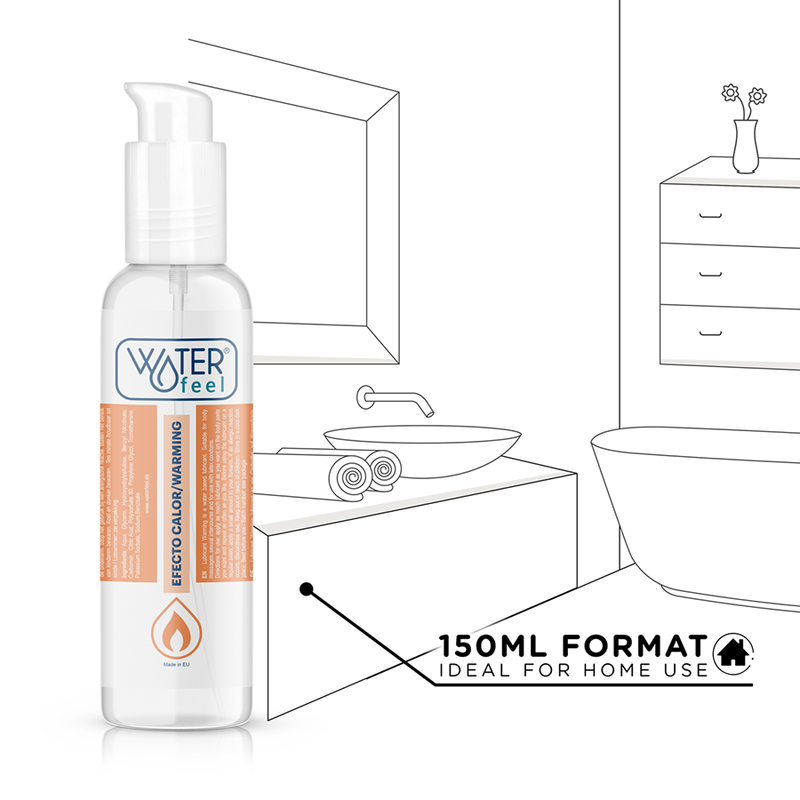 WATERFEEL - LUBRICANTE EFECTO CALOR 150 ML-WATERFEEL-Noxtic